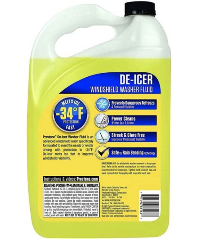 Can you put deicer in washer fluid?